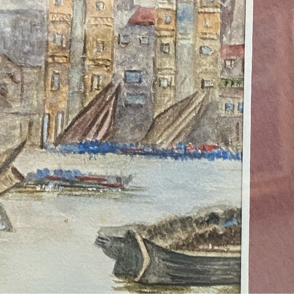 2 Watercolor Painting Framed Artwork Innsbruck Austria & St. Paul’s Cathedral - Picture 14 of 16